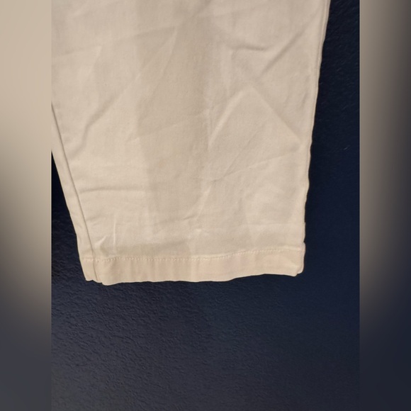 Anthropologie Maeve Women's Ivory White Cropped Cotton Pants Size 4P, 10, & 12 - Picture 10 of 11